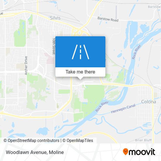 Mapa de Woodlawn Avenue
