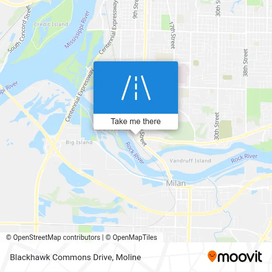Blackhawk Commons Drive map