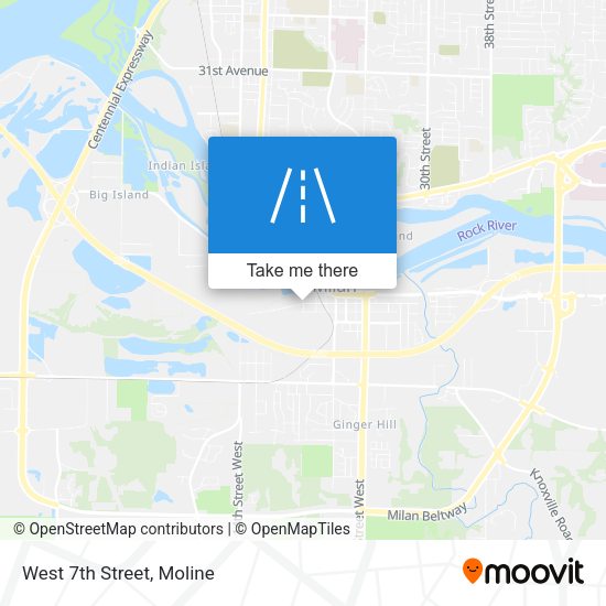 Mapa de West 7th Street