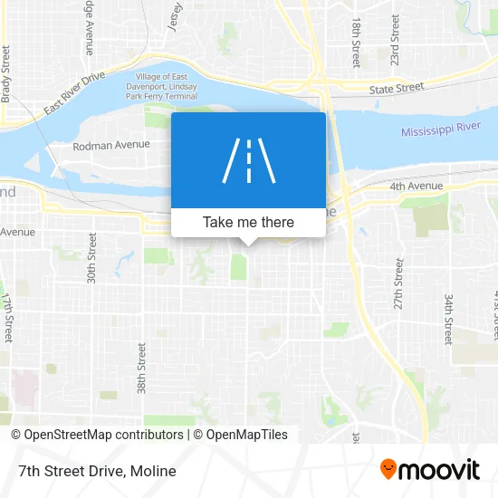 7th Street Drive map