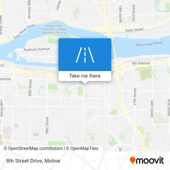 8th Street Drive map