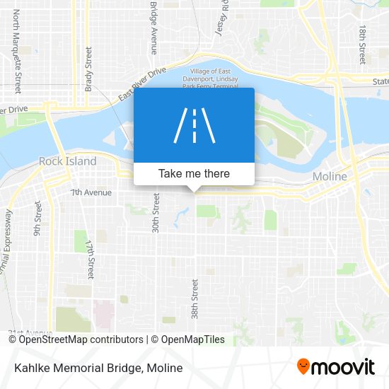 Kahlke Memorial Bridge map