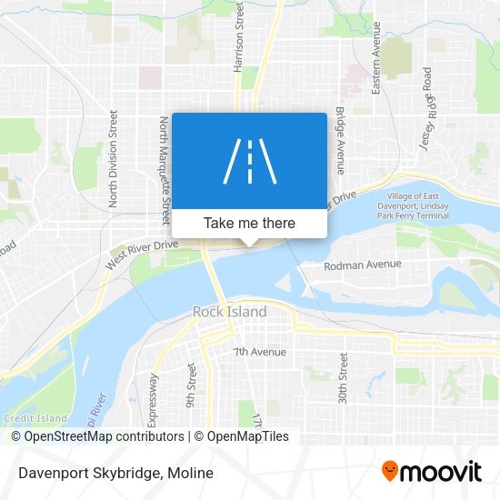 Mapa de Davenport Skybridge