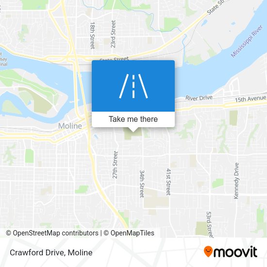 Mapa de Crawford Drive