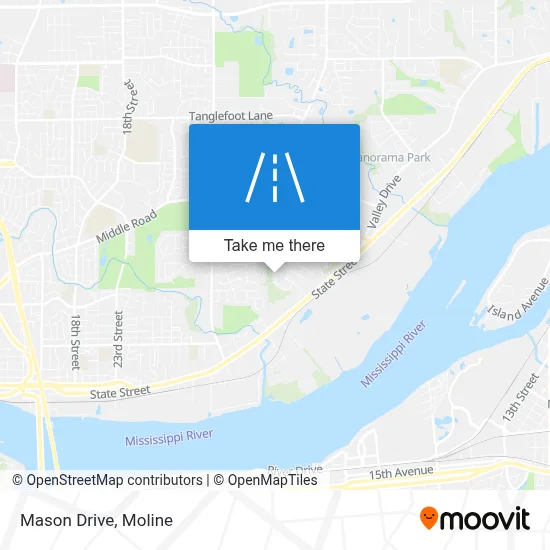 Mason Drive map