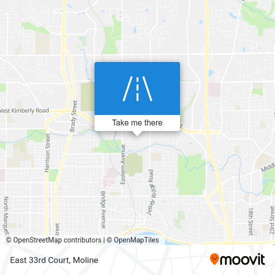 Mapa de East 33rd Court