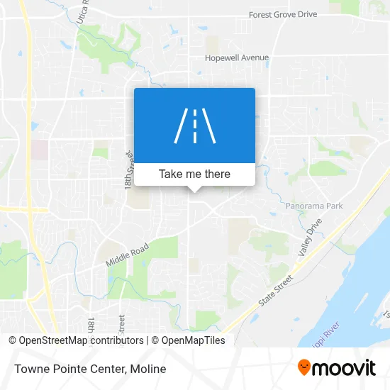 Towne Pointe Center map