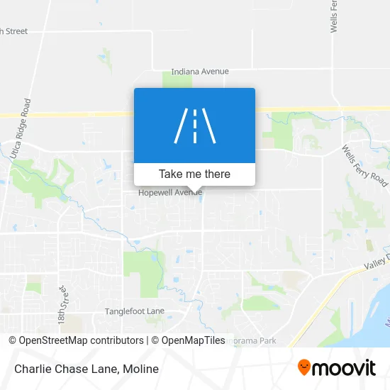 Charlie Chase Lane map