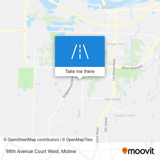 98th Avenue Court West map