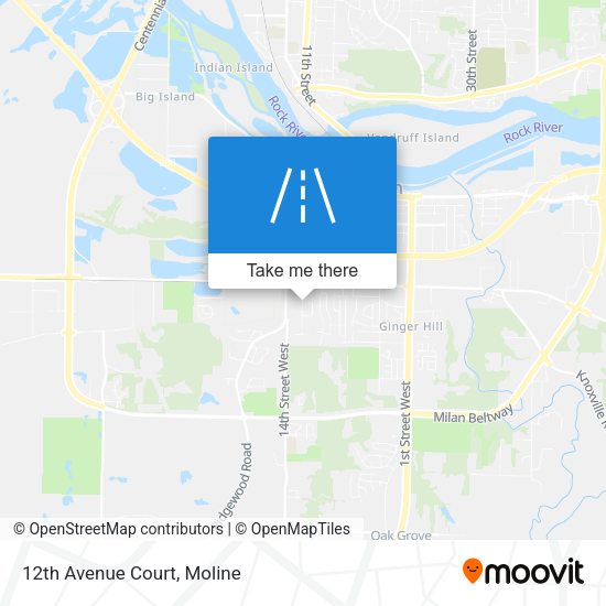 Mapa de 12th Avenue Court