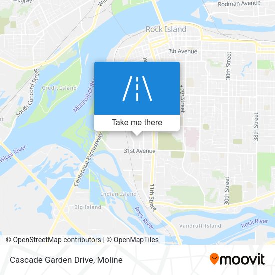 Cascade Garden Drive map