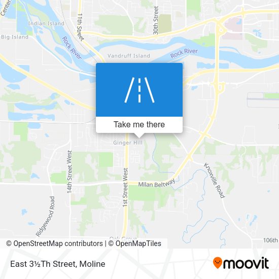 Mapa de East 3½Th Street
