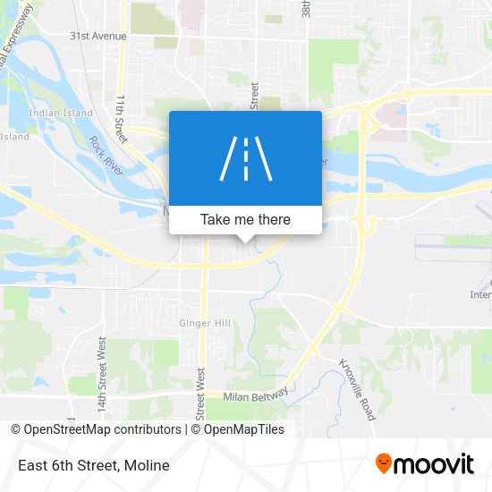 Mapa de East 6th Street