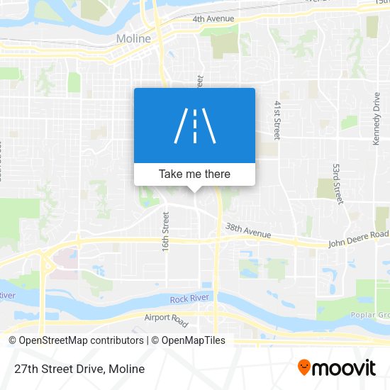 27th Street Drive map
