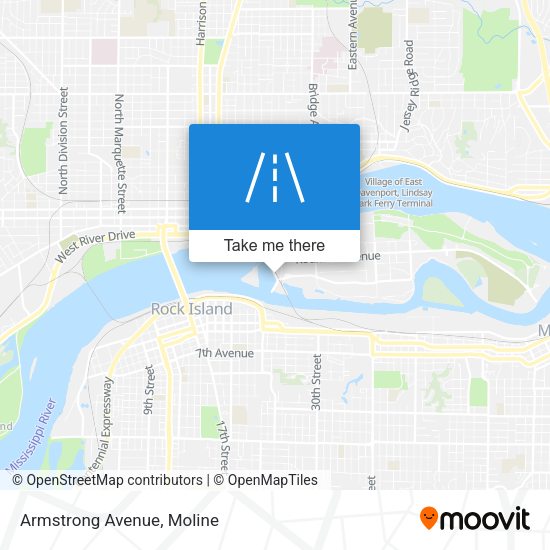Mapa de Armstrong Avenue
