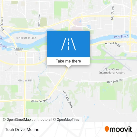 Tech Drive map