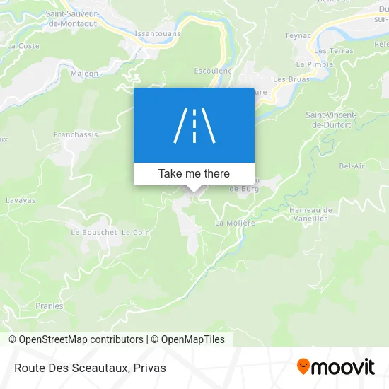 Route Des Sceautaux map