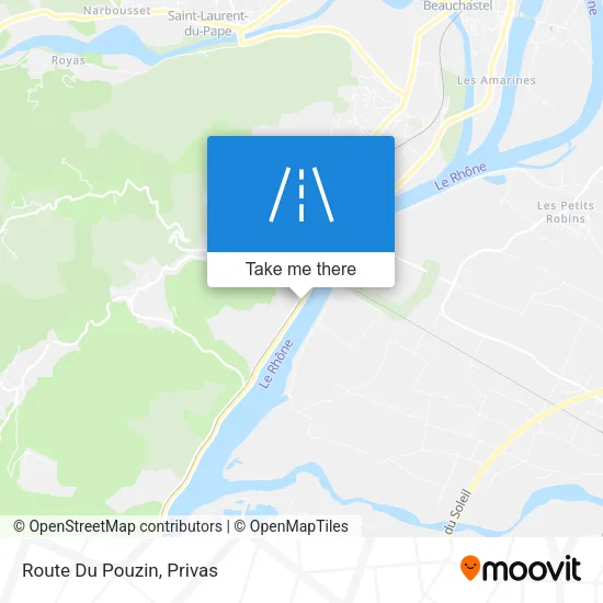 Route Du Pouzin map