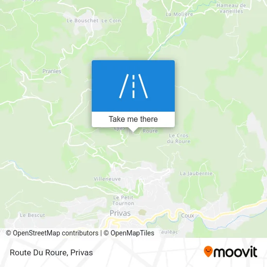 Route Du Roure map