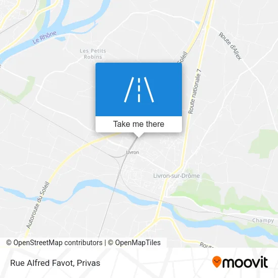 Rue Alfred Favot map