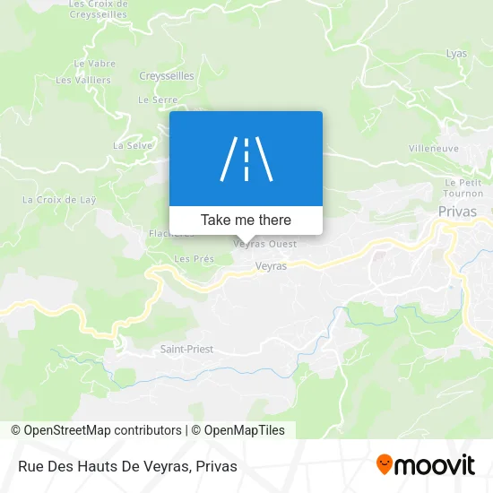 Rue Des Hauts De Veyras map