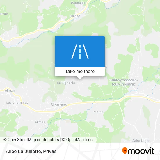 Allée La Juliette map