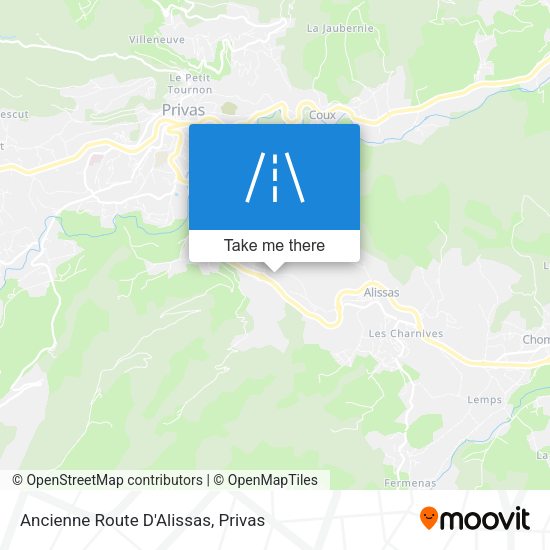 Ancienne Route D'Alissas map
