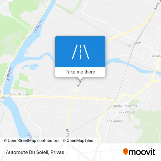 Autoroute Du Soleil map