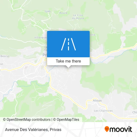 Avenue Des Valérianes map