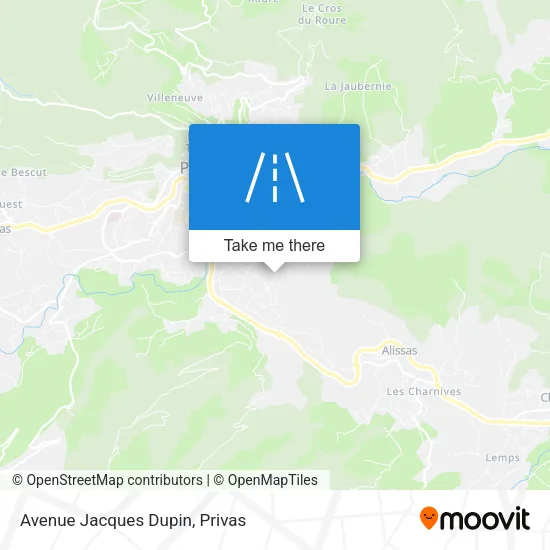 Avenue Jacques Dupin map