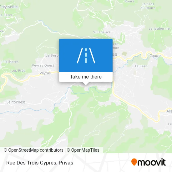 Rue Des Trois Cyprès map