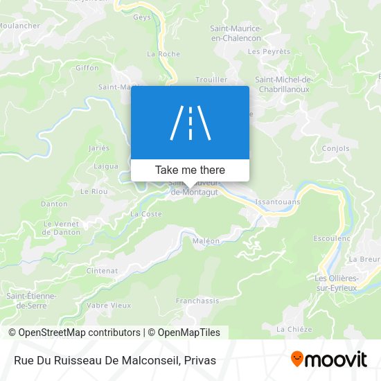 Rue Du Ruisseau De Malconseil map