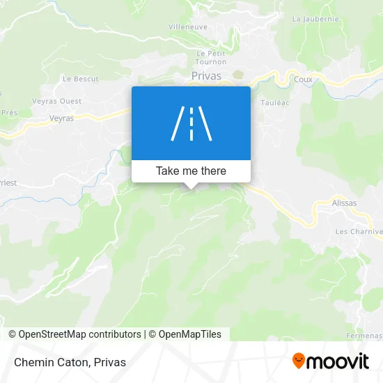 Chemin Caton map