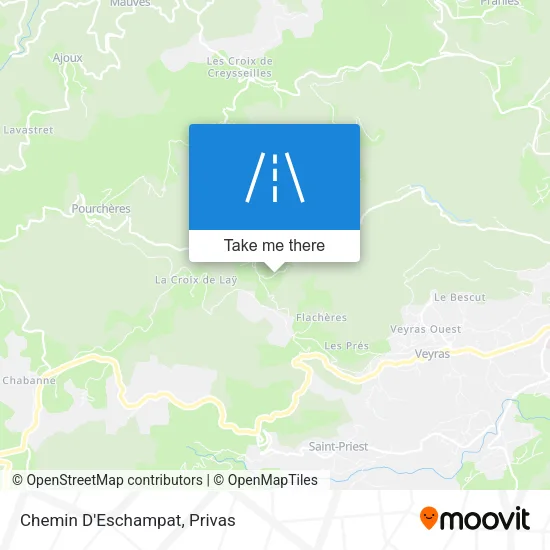 Chemin D'Eschampat map