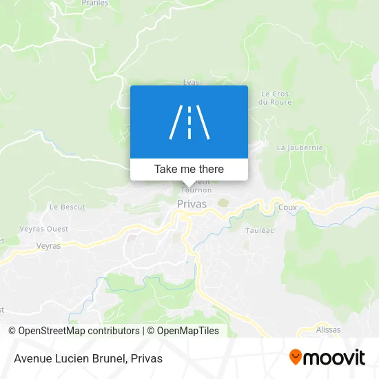 Avenue Lucien Brunel map