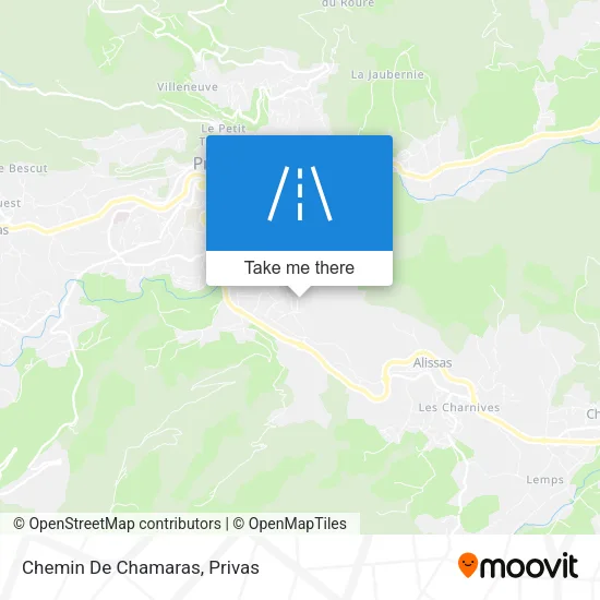 Chemin De Chamaras map