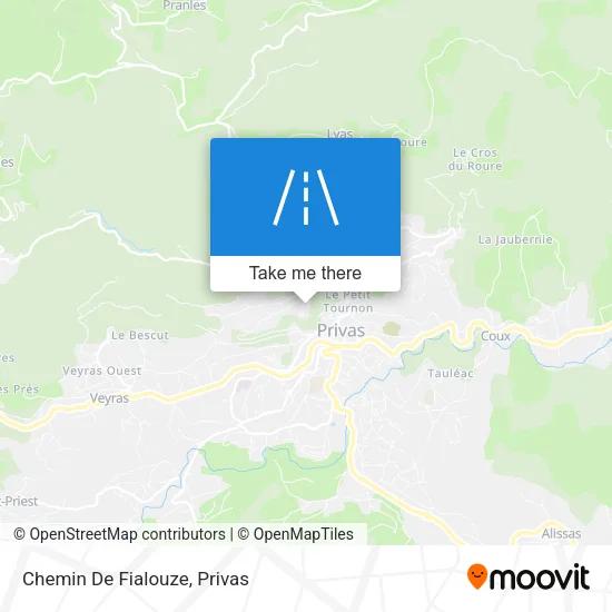 Chemin De Fialouze map
