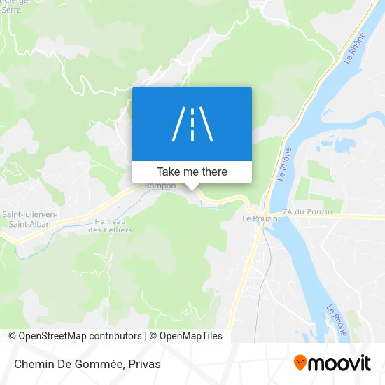 Chemin De Gommée map