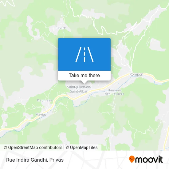 Rue Indira Gandhi map