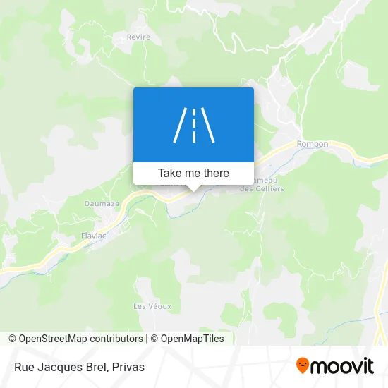 Mapa Rue Jacques Brel