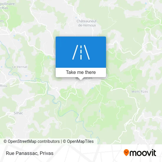 Rue Panassac map