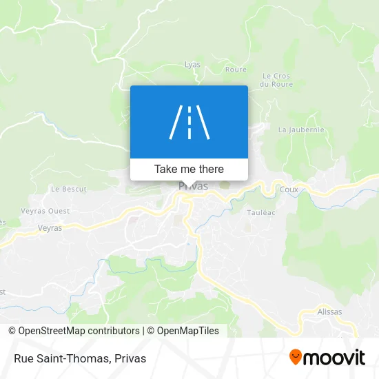 Rue Saint-Thomas map