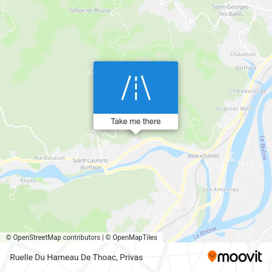 Ruelle Du Hameau De Thoac map