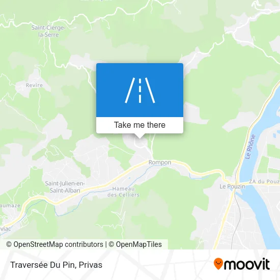 Traversée Du Pin map