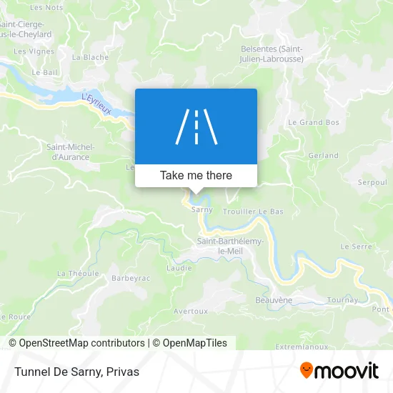 Tunnel De Sarny map