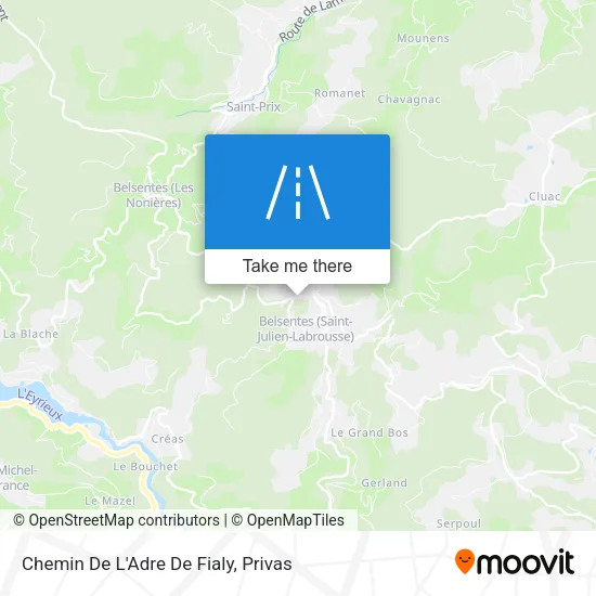 Chemin De L'Adre De Fialy map