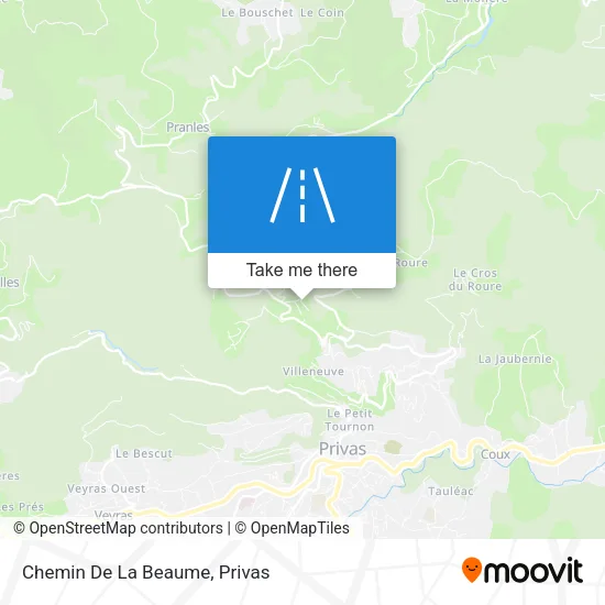 Chemin De La Beaume map