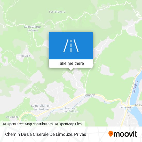 Chemin De La Ciseraie De Limouze map