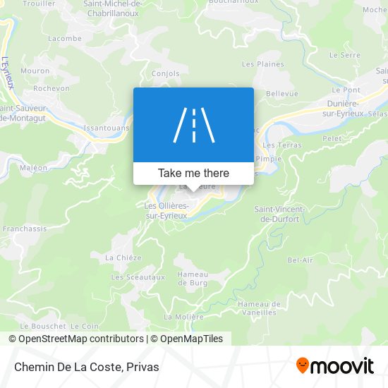 Chemin De La Coste map