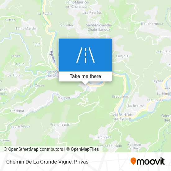 Chemin De La Grande Vigne map